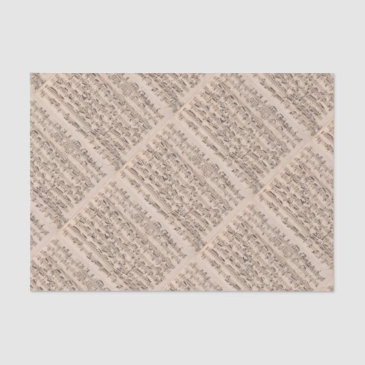 Brahms Music Manuscript Tissuepapier (Voorkant)