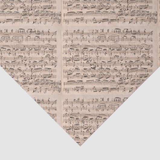 Brahms Music Manuscript Tissuepapier (Detail)