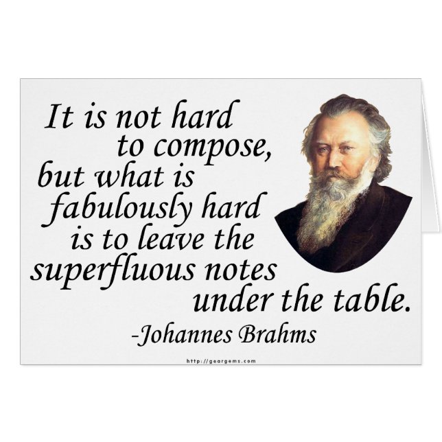 Brahms over componeren (Voorkant Horizontaal)