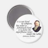 Brahms over componeren magneet (Voorkant / Achterkant)