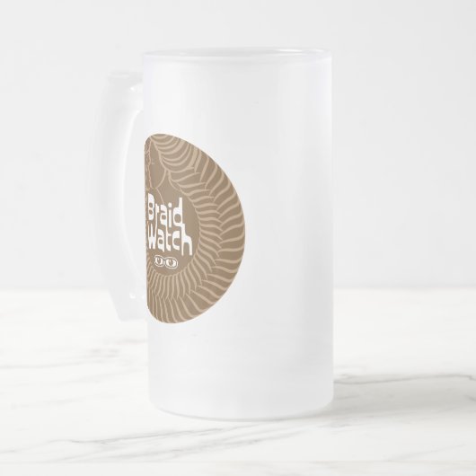 Braid Watch Lezbi Nerdy Chibi Frosted Mug (Devant gauche)