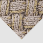 Braided Thread Knit Texture – Warm Beige (3) Tissuepapier (Detail)