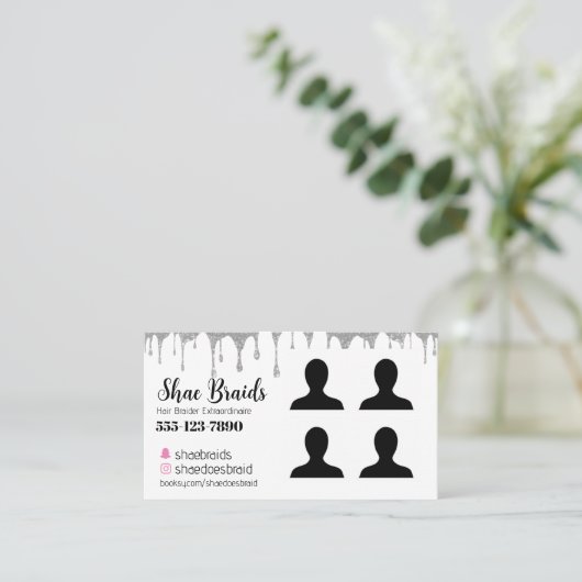 Braiding Photo Carte de visite (Debout devant)