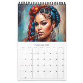 Braids d'été Imaginaire Calendrier d'art moderne (Feb 2027)