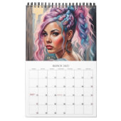 Braids d'été Imaginaire Calendrier d'art moderne (Mar 2027)