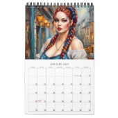 Braids d'été Imaginaire Calendrier d'art moderne (Jan 2027)