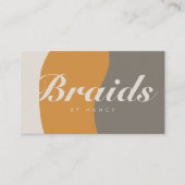 Braids Earth Tones Russe Carte de visite (Devant)