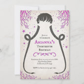 Braids gothiques pour filles Invitation d'annivers (Devant)