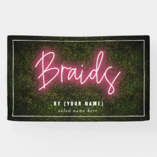 Braids Neon Boxwood Hair Salon Cosmetoloog  Spandoek