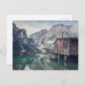 Braies-meer Briefkaart (Voorkant / Achterkant)