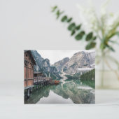 Braies reflectie briefkaart (Staand voorkant)