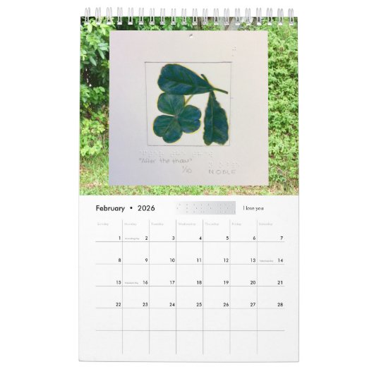 Braille 2024 par Chloe Dee Noble - Calendrier (Feb 2026)