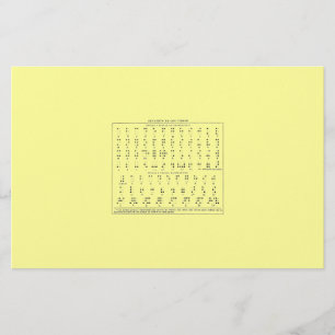 Braille Alphabet Briefpapier