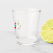 Braille blinde taalalfabet hallo tekst shot glas (Rechts)