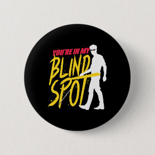 Braille Gezichtsstoornis Blinde vlek Blinden Ronde Button 5,7 Cm