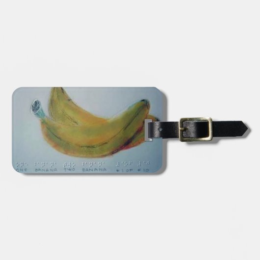 Braille-kaart #2 bagagelabel (Voorkant horizontaal)