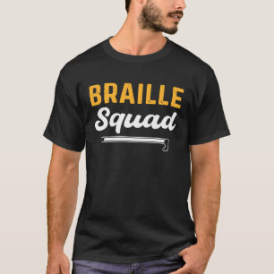 Braille Squad Blind Mensen Bewustheid T-shirt