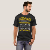 braille Transcriber Precision Work T-shirt (Voorkant volledig)