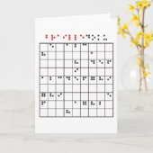 brailledoku kaart (Gele Bloem)