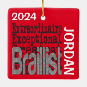 Braillist Extraordinaire CUSTOM Keramisch Ornament