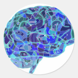 Brain-951874.png Ronde Sticker