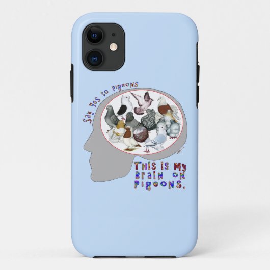 Brain aan duiven Case-Mate iPhone case (Achterkant)