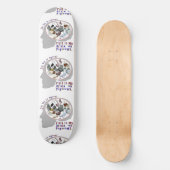 Brain aan duiven skateboard (Voorkant)