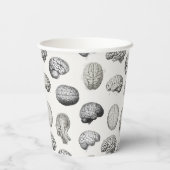Brain Anatomy Biology Illustrations Papieren Bekers (Achterkant)