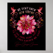 Brain Aneurysm Awareness Flower We Don't Know How Poster (Voorkant)