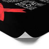 Brain Aneurysm Awareness Surgery grafische onderst Poster (Hoek)