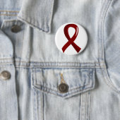 Brain Aneurysm Burgundy Ribbon 3 Ronde Button 5,7 Cm (In situ)