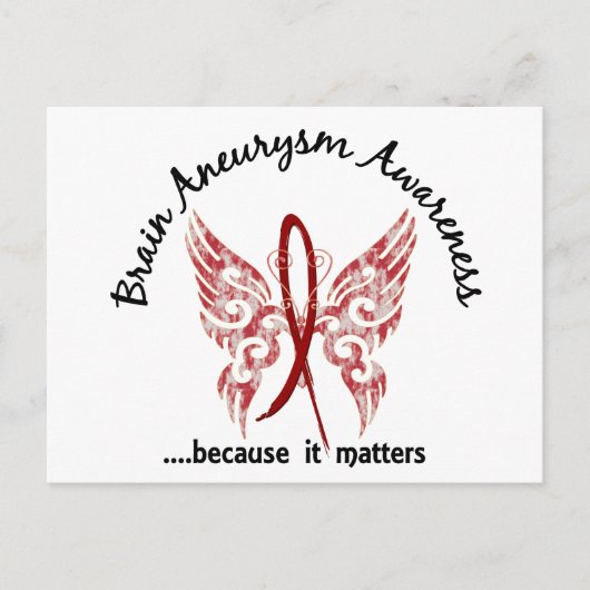 Brain Aneurysm Butterfly 6.1 Briefkaart (Voorkant)