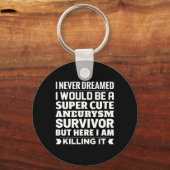 Brain Aneurysm Survivor Awareness Sleutelhanger (Voorkant)