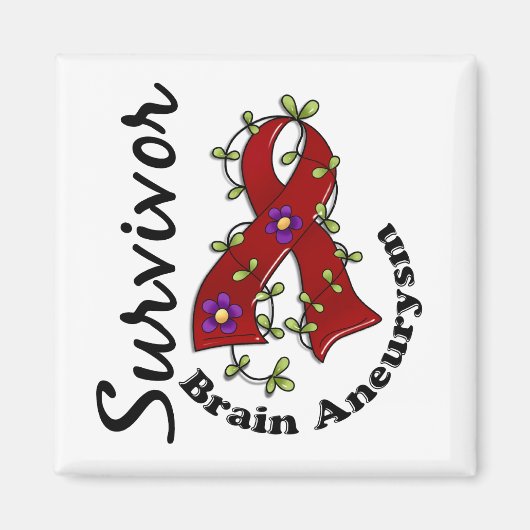 Brain Aneurysm Survivor Magneet (Voorkant)