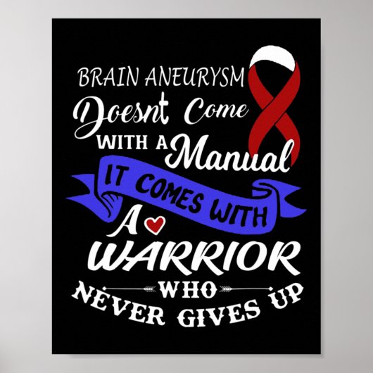 Brain Aneurysm Warrior Poster (Voorkant)