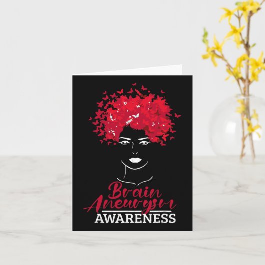 Brain Aneurysme Bewustmaking Brain Surgery Support Kaart (Gele Bloem)