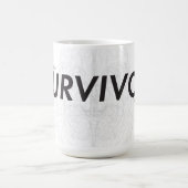 Brain Brain Brain Survivant Mug avec trait de lign (Centre)