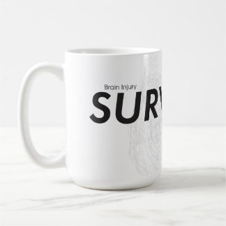 Brain Brain Brain Survivant Mug avec trait de lign