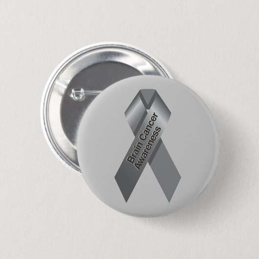 Brain Cancer Awareness Button (Voorkant /achterkant)