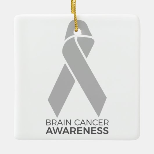 Brain Cancer Awareness Keramisch Ornament (Voorkant)