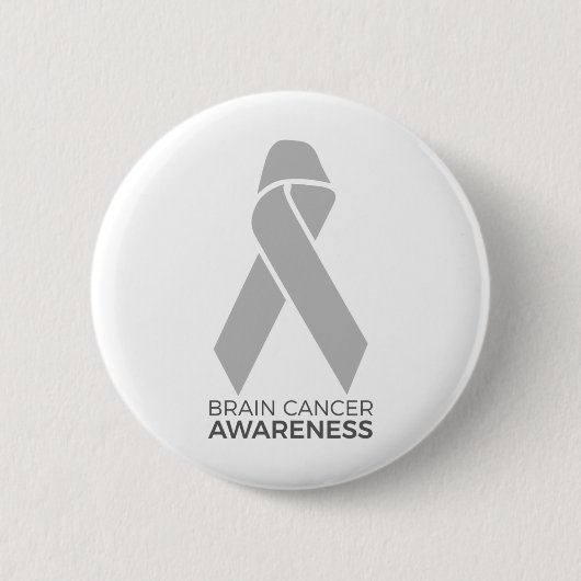 Brain Cancer Awareness Ronde Button 5,7 Cm (Voorkant)