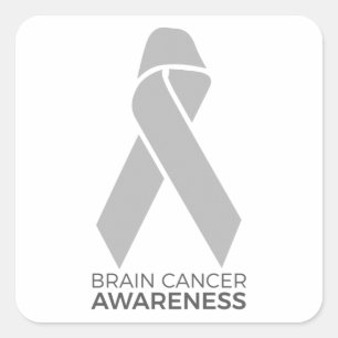 Brain Cancer Awareness Vierkante Sticker