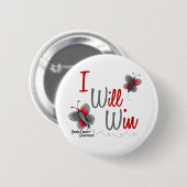 Brain Cancer Butterfly 2 Ik win Ronde Button 5,7 Cm (Voorkant /achterkant)