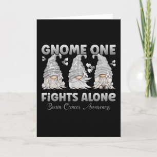 Brain Cancer Grey Ribbon Gnome Kaart