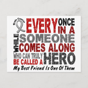 Brain Cancer HERO Best Friend Briefkaart