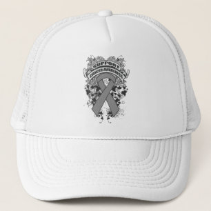 Brain Cancer - Kool Support Awareness Slogan Trucker Pet