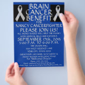 Brain Cancer Ribbon Benefit Flyer (Hand)