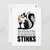 Brain Cancer Stinks Briefkaart (Voorkant / Achterkant)