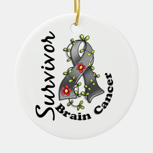 Brain Cancer Survivor 15 Keramisch Ornament (Voorkant)
