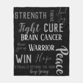 Brain Cancer Warrior deken (Voorkant)